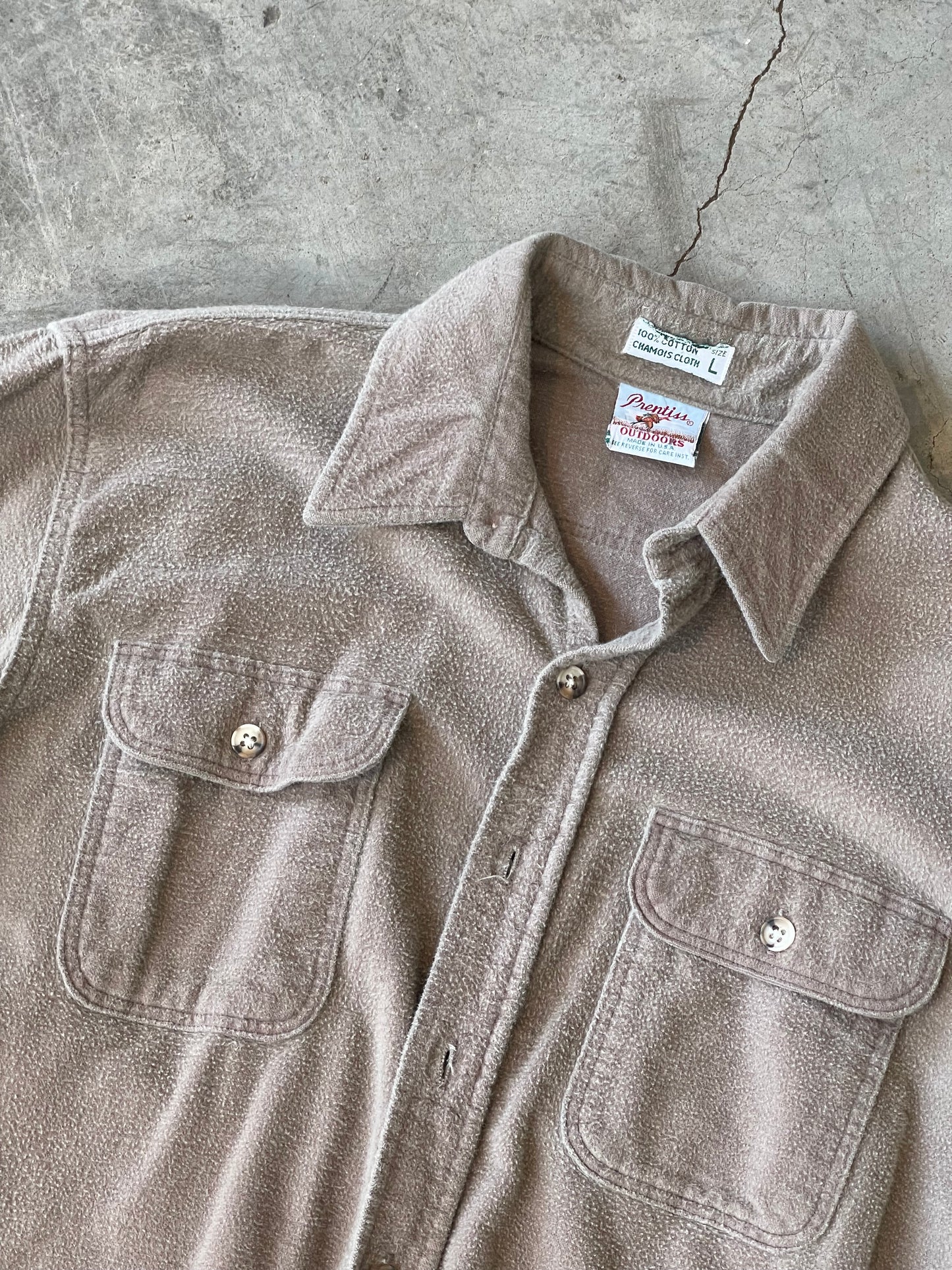 Prentiss Outdoor Chamois Cloth Flannel Button Down—L