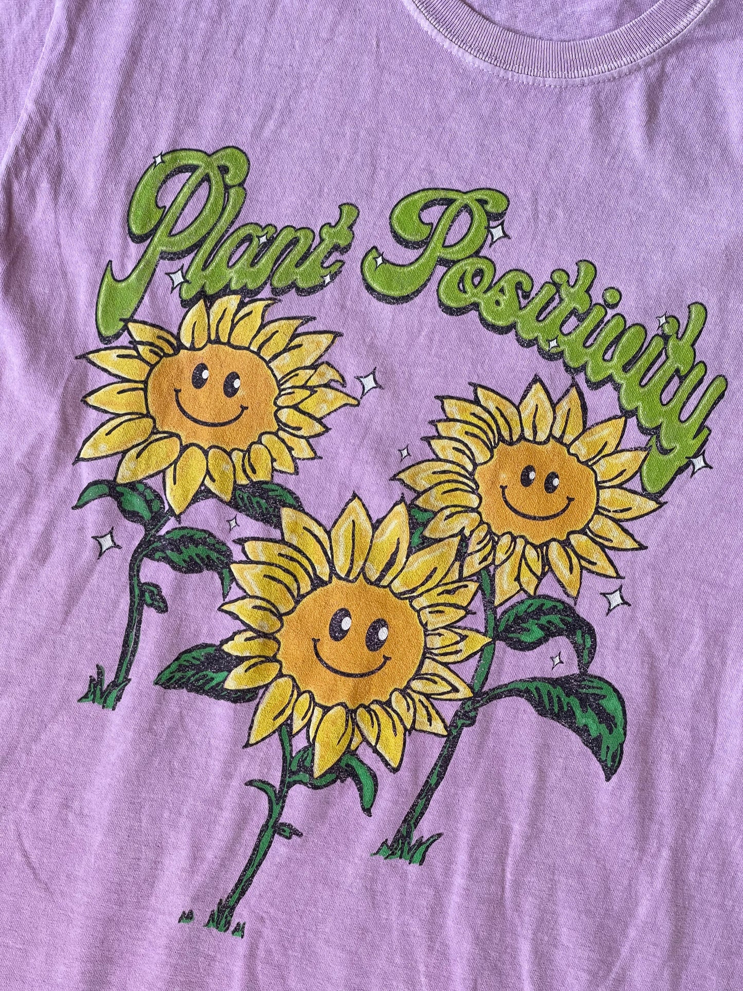 Plant Positivity Tee Purple—M
