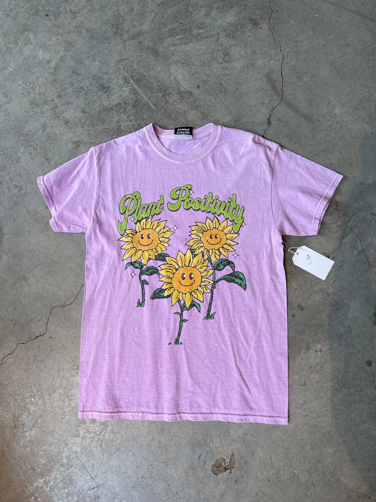 Plant Positivity Tee Purple—M