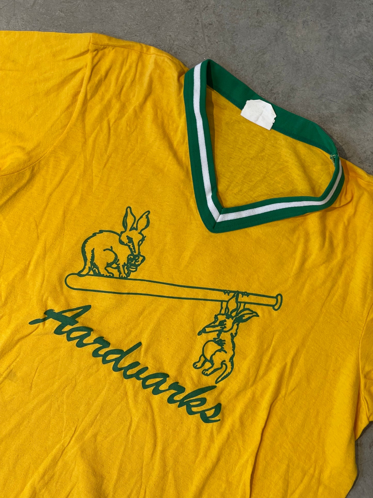 Vintage Aardvarks Yellow Shirt—M/L