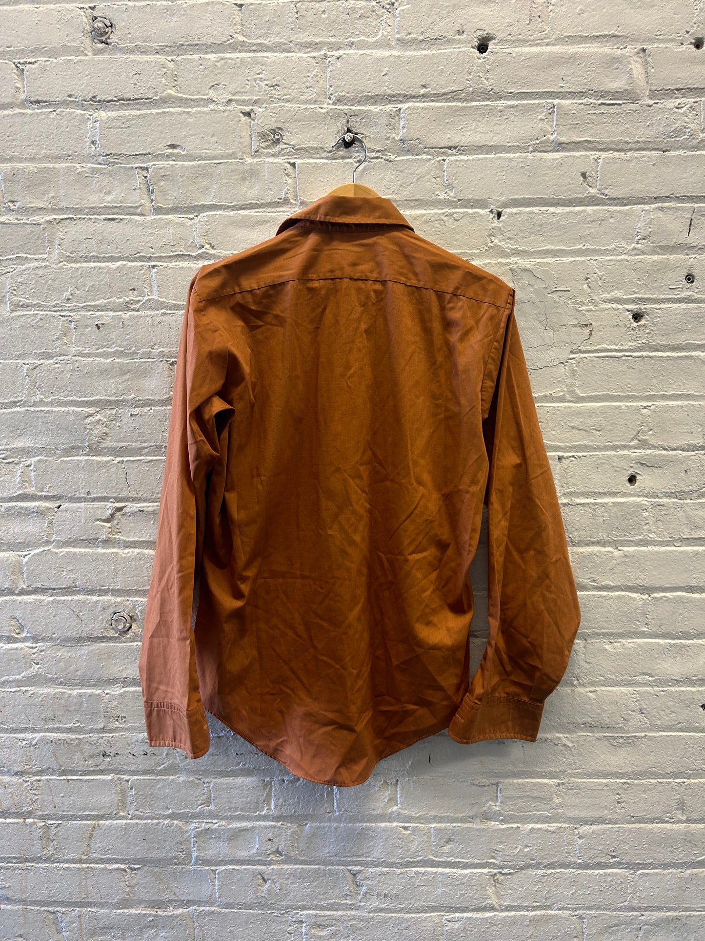 Rusty Orange Collared Button-Up - Large