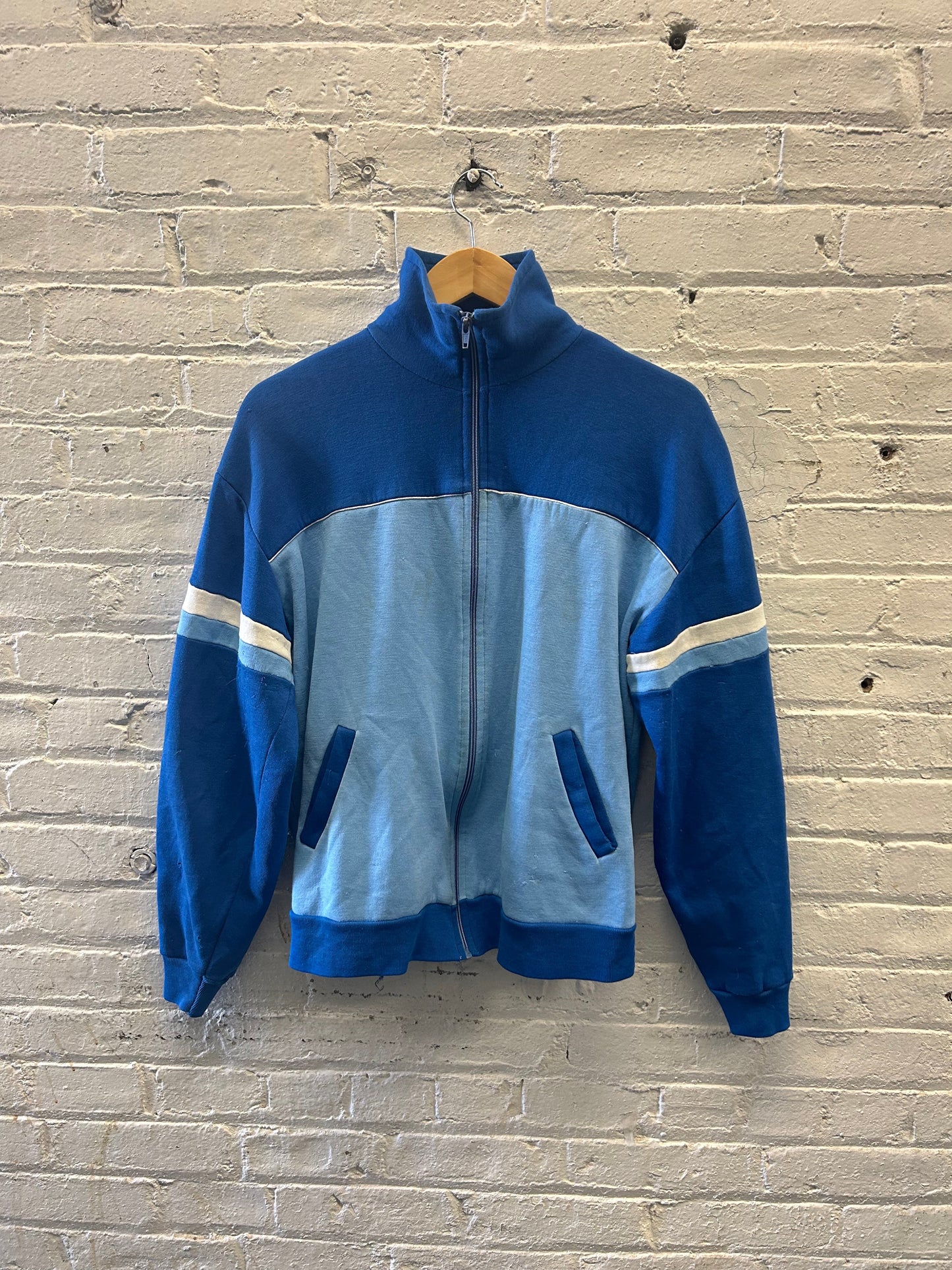 70's Blue Track Jacket - Medium