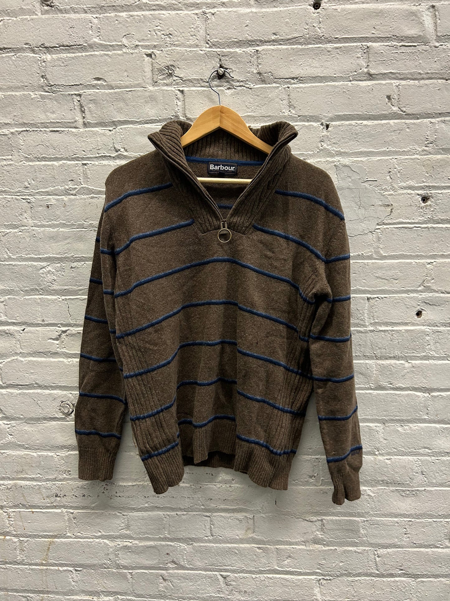 Barbour Zip-Up Sweater - Medium