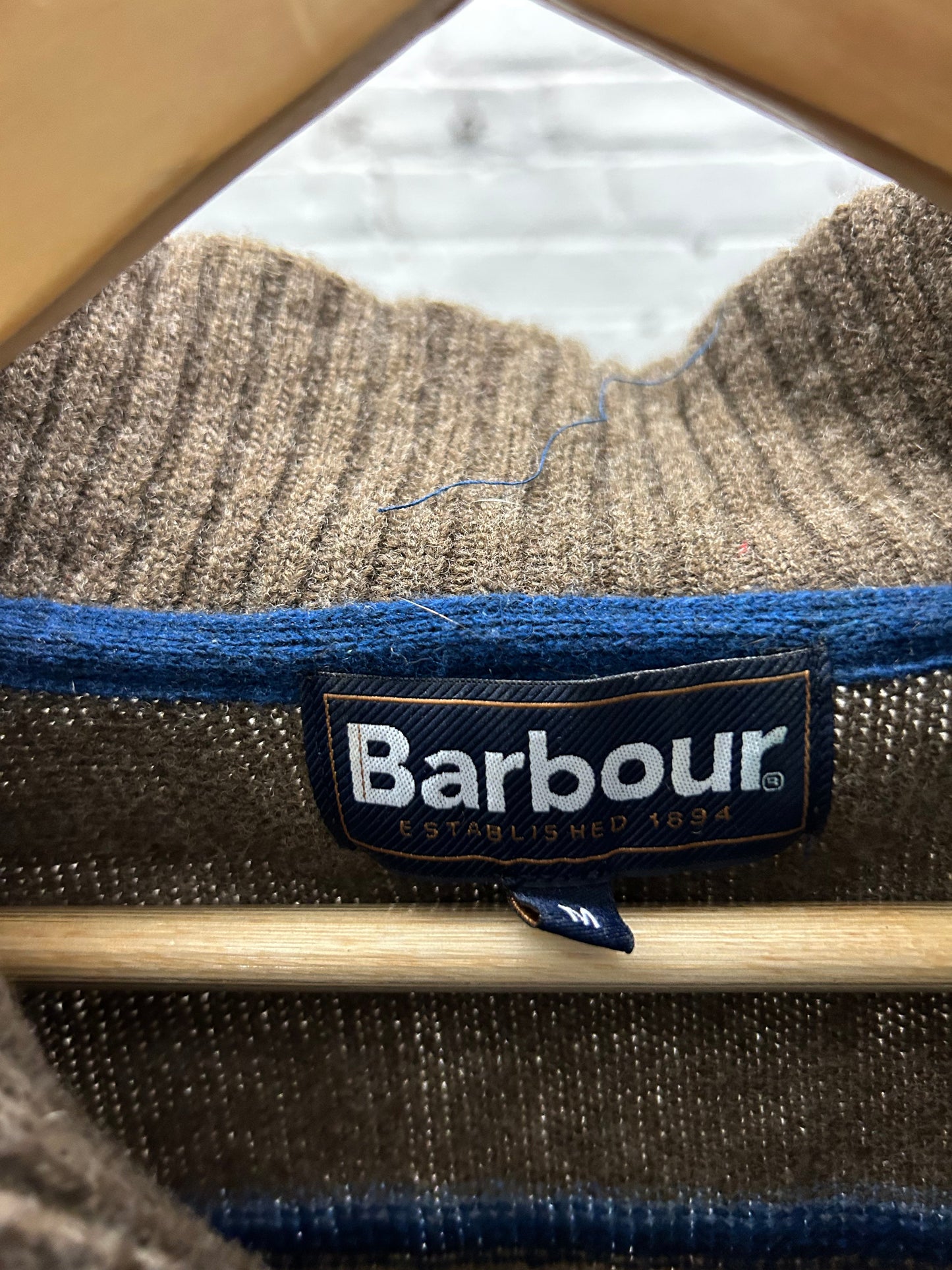 Barbour Zip-Up Sweater - Medium