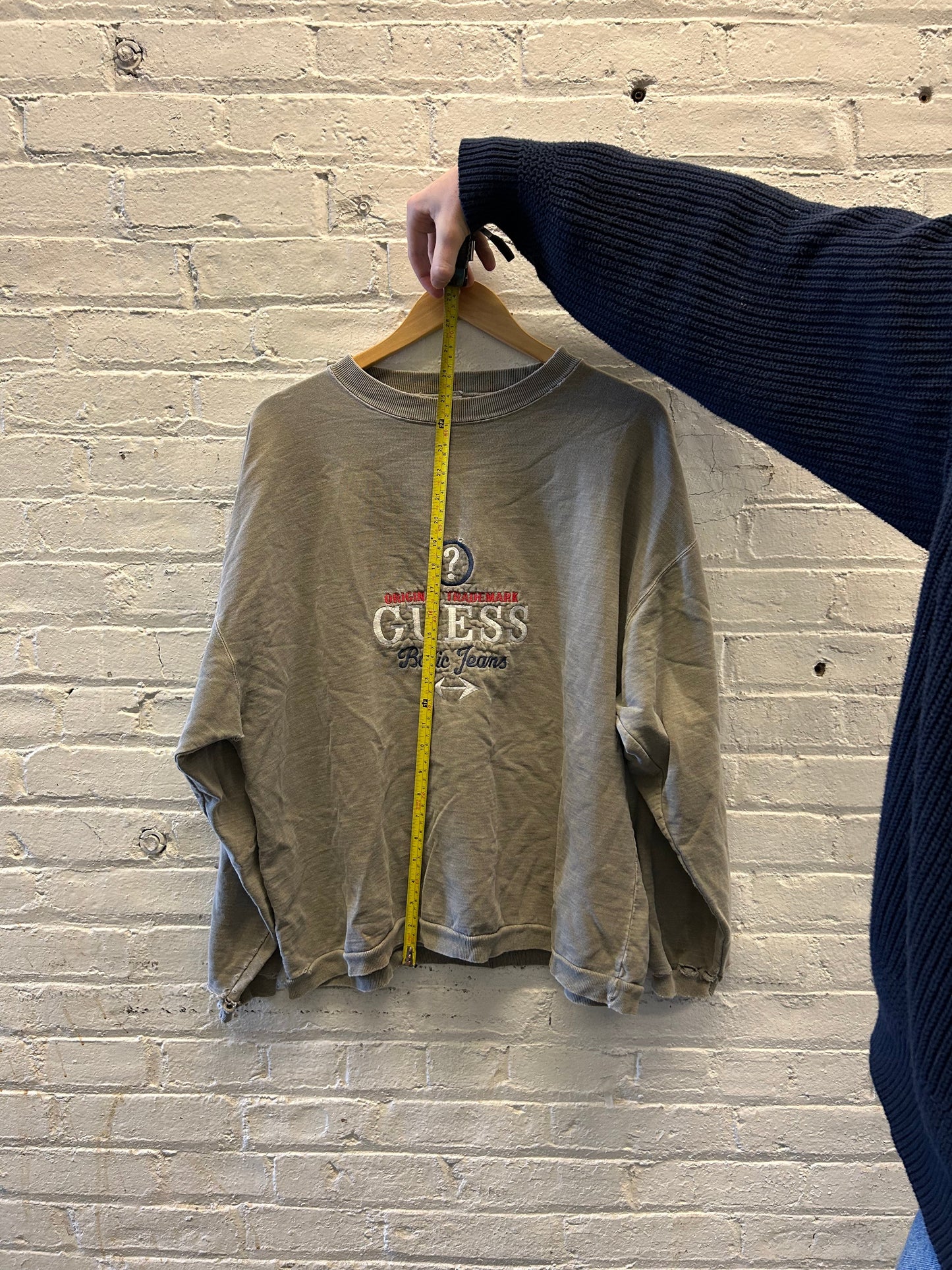 Guess Jeans Distressed Crewneck - Medium