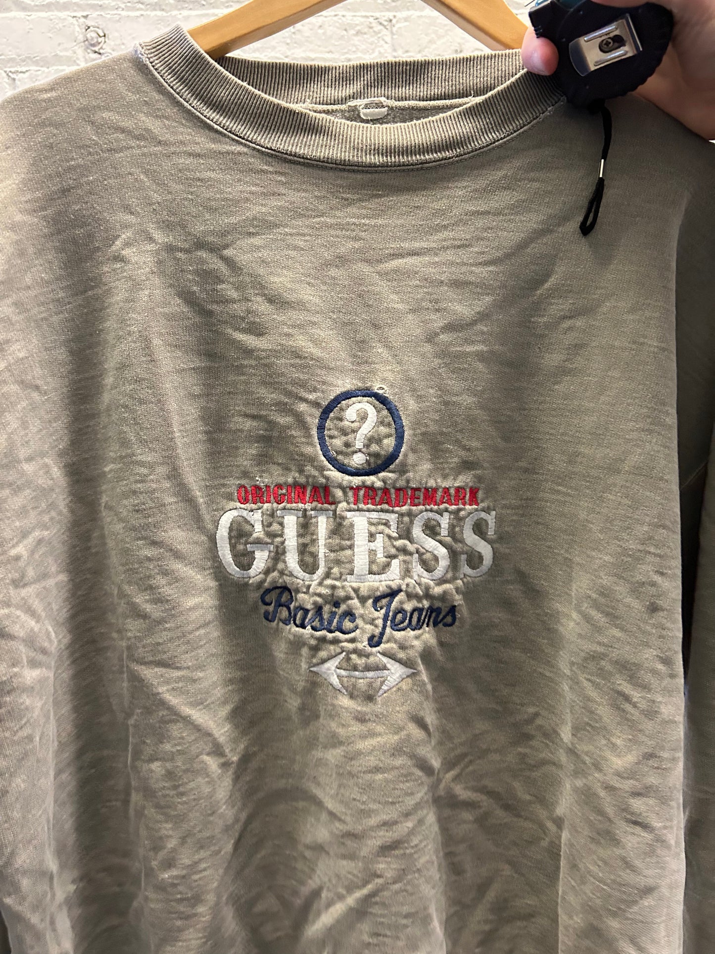 Guess Jeans Distressed Crewneck - Medium