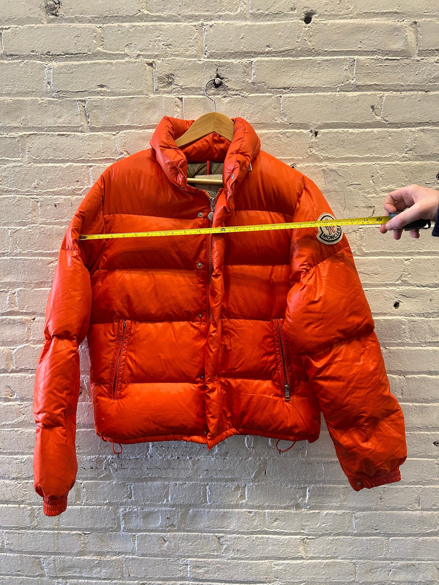 Moncler Orange Puffer Jacket - Small/Medium
