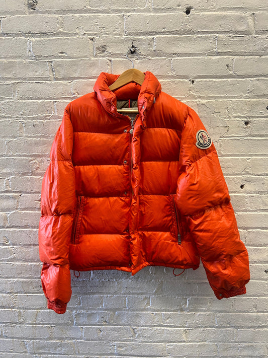 Moncler Orange Puffer Jacket - Small/Medium