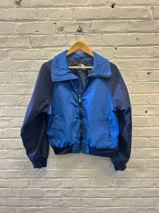 North Face Blue Zip-Up Jacket - Medium