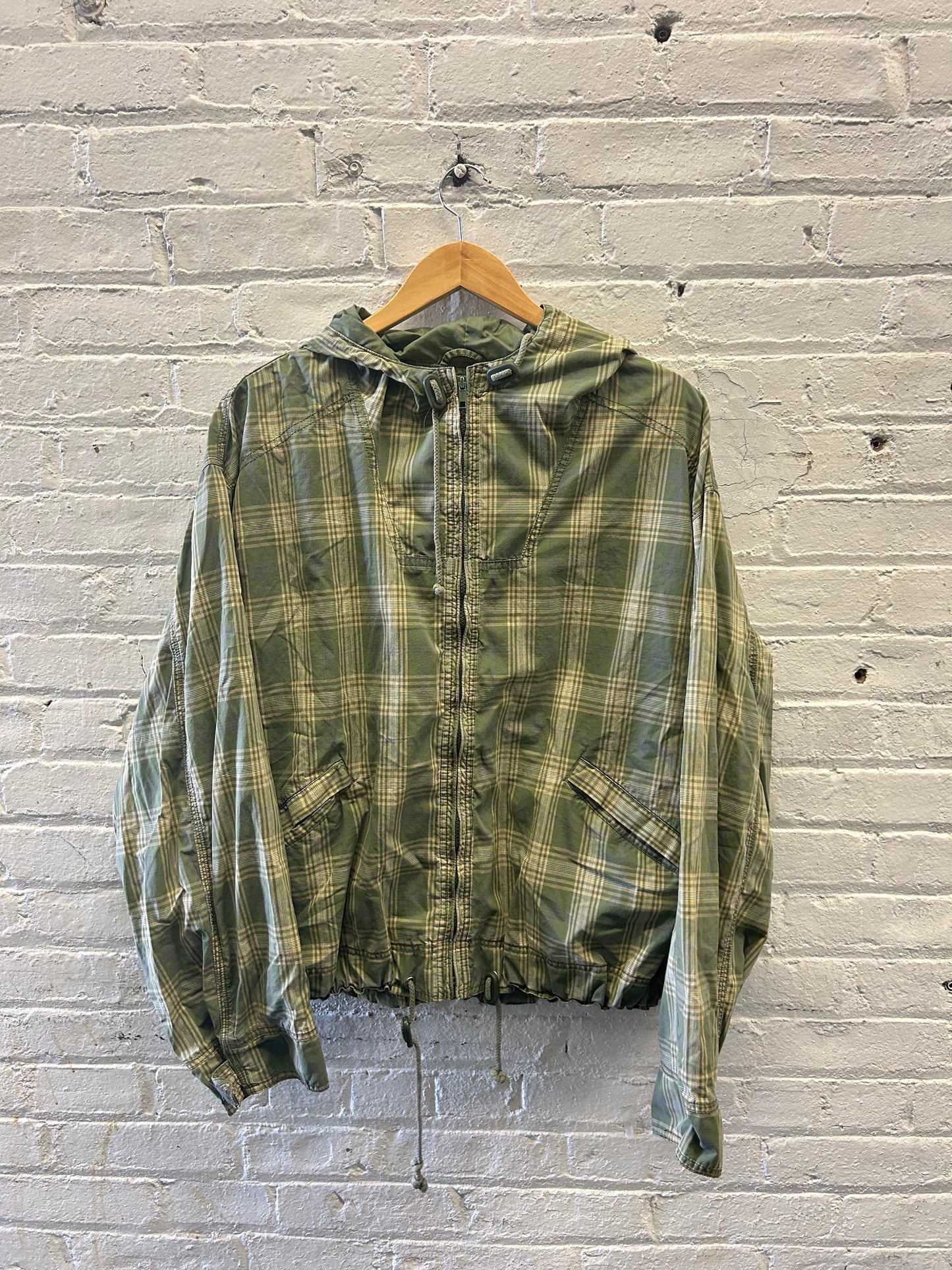 Plaid Windbreaker - Large