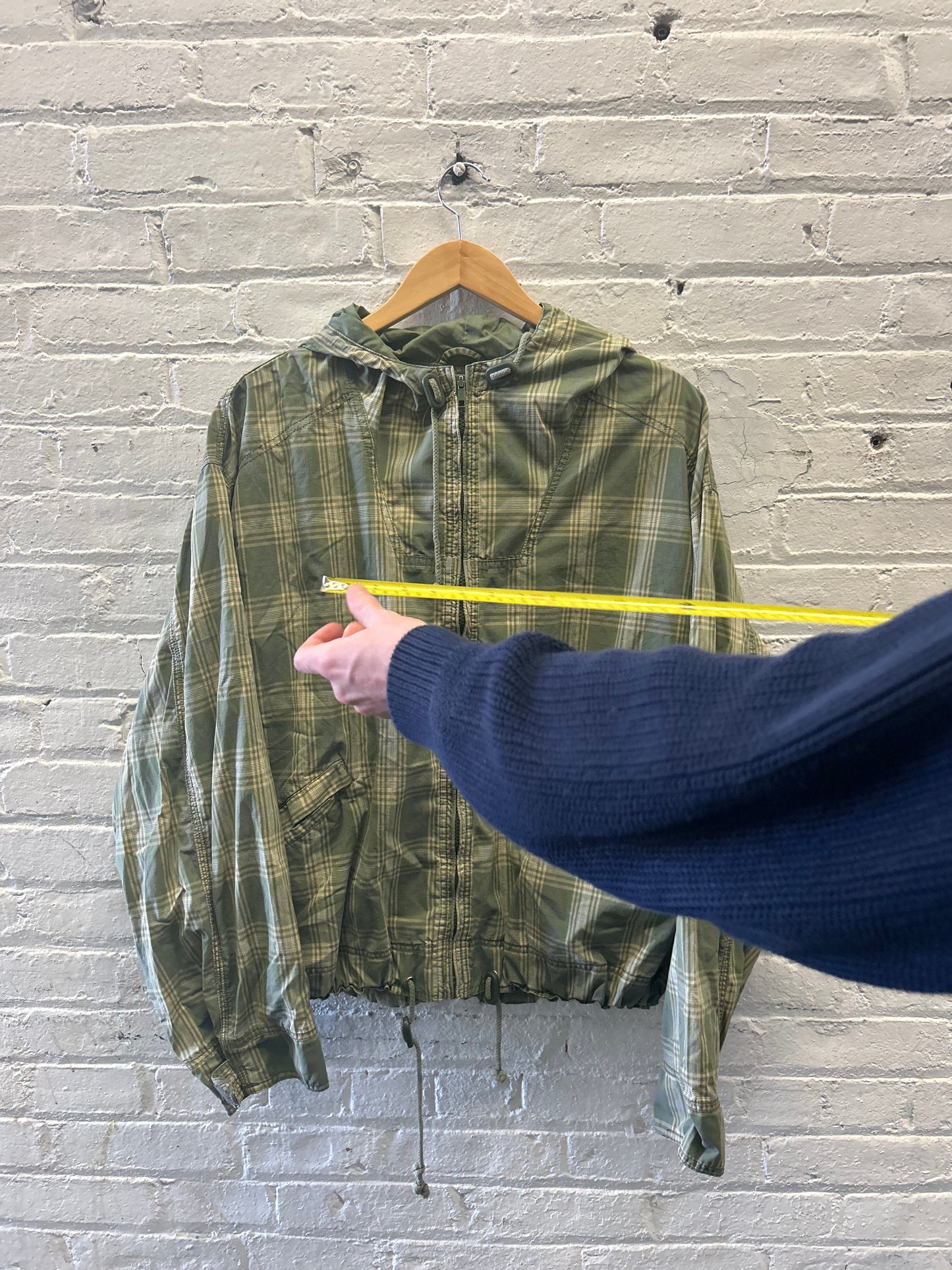 Plaid Windbreaker - Large