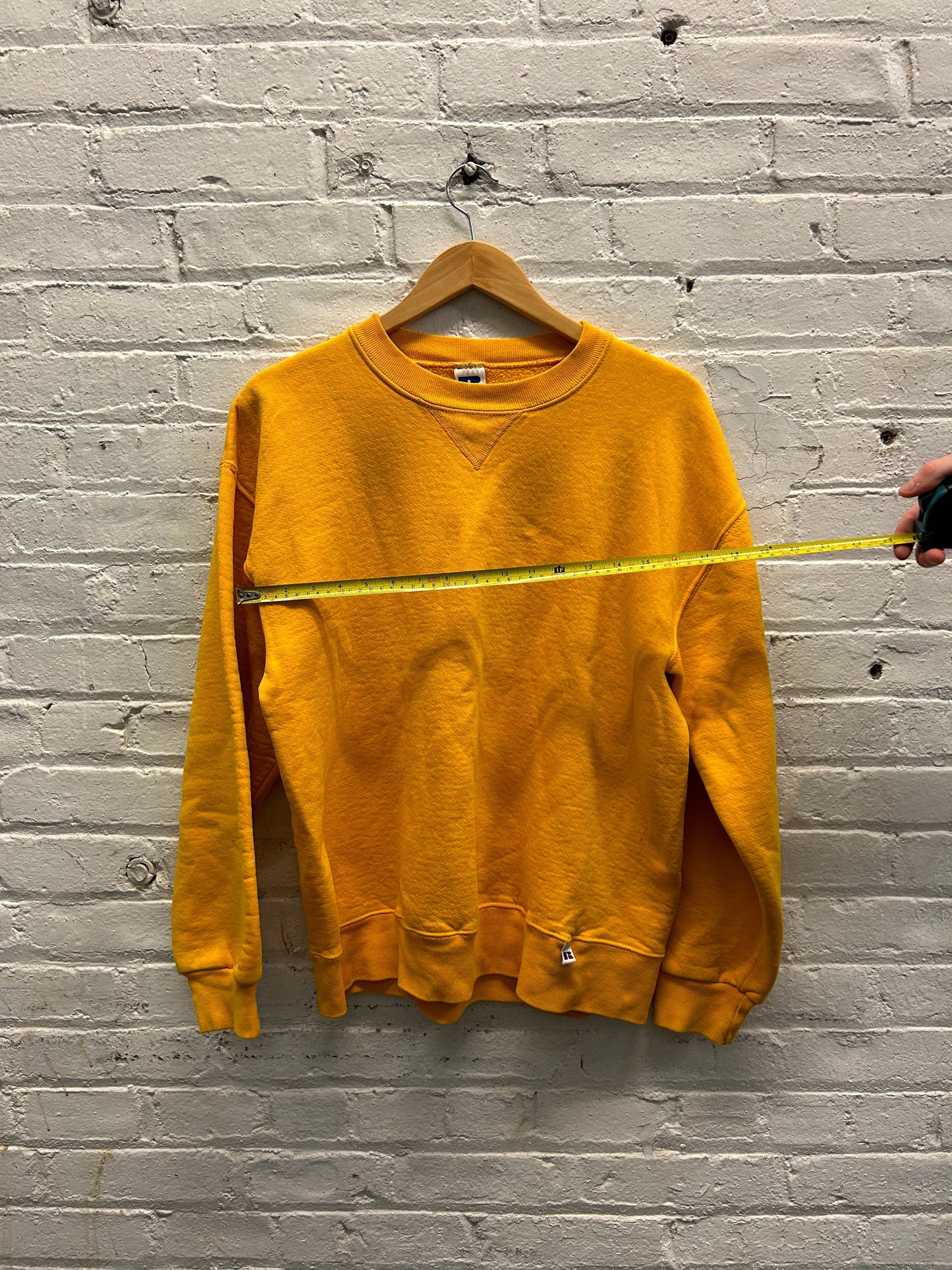 Russell Athletic Yellow Crewneck - Large