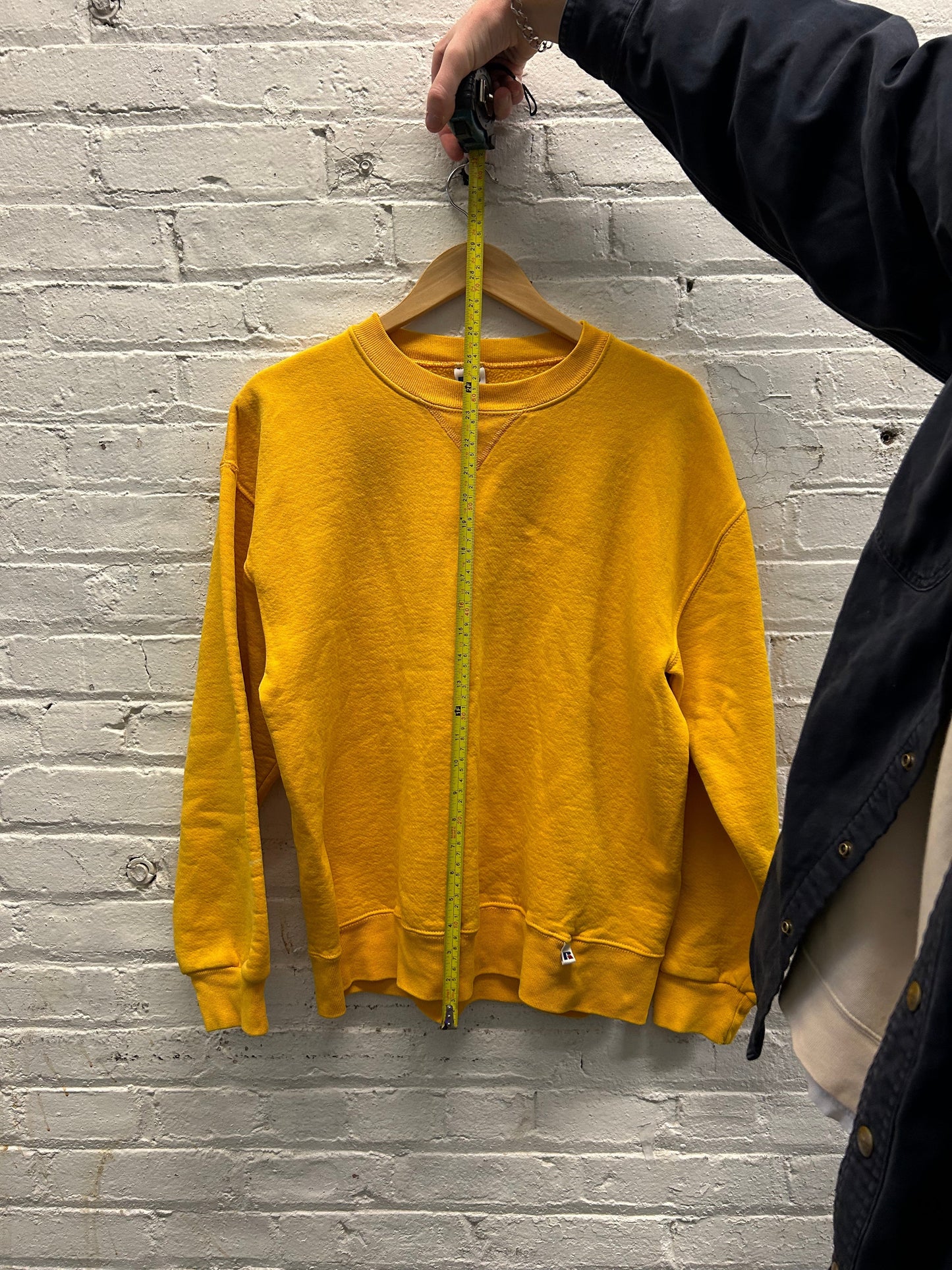 Russell Athletic Yellow Crewneck - Large