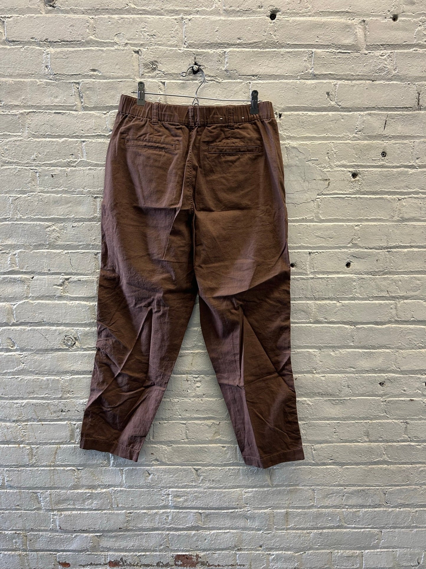 Brown Linen Uniqlo Pants