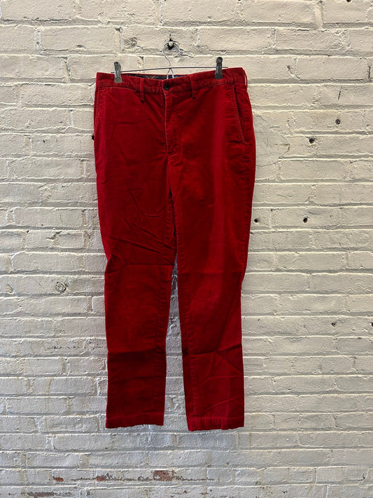 Rugby Ralph Lauren Red Corduroy Pants