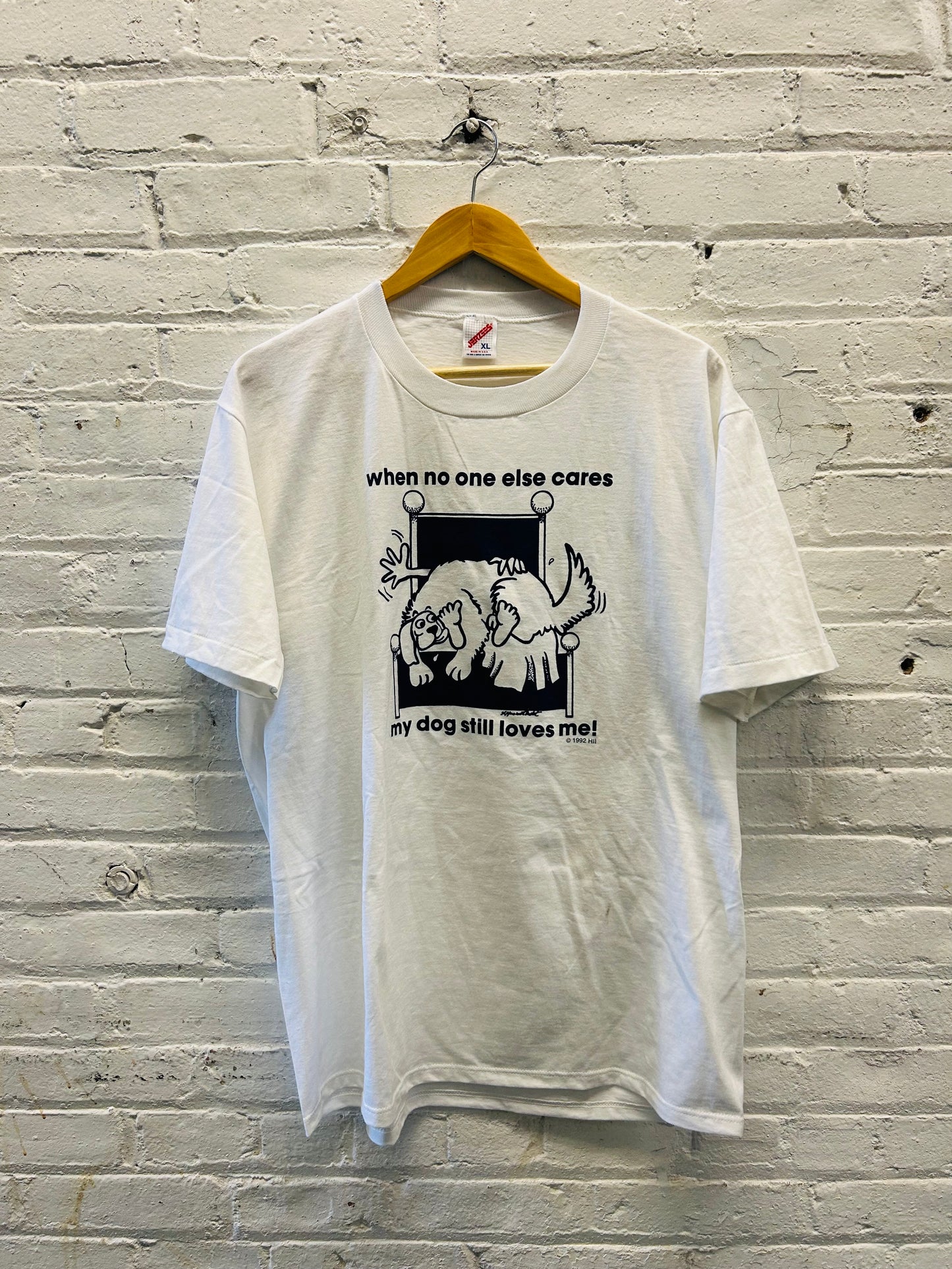 When No One Else Cares Dog Tee - XL