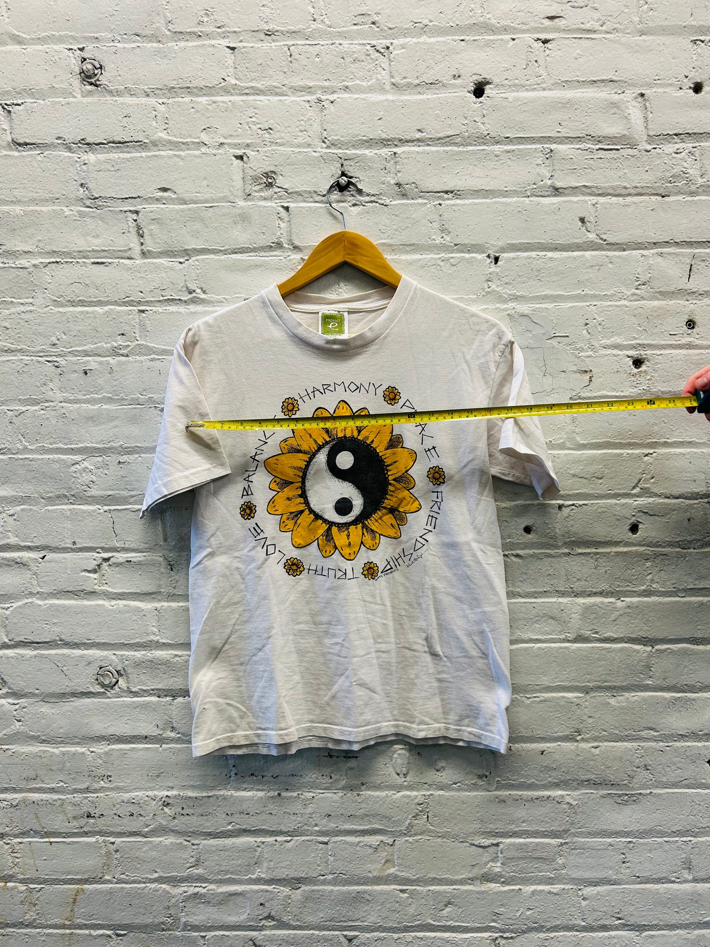 Sunflower Yin Yang Peace Tee - Small