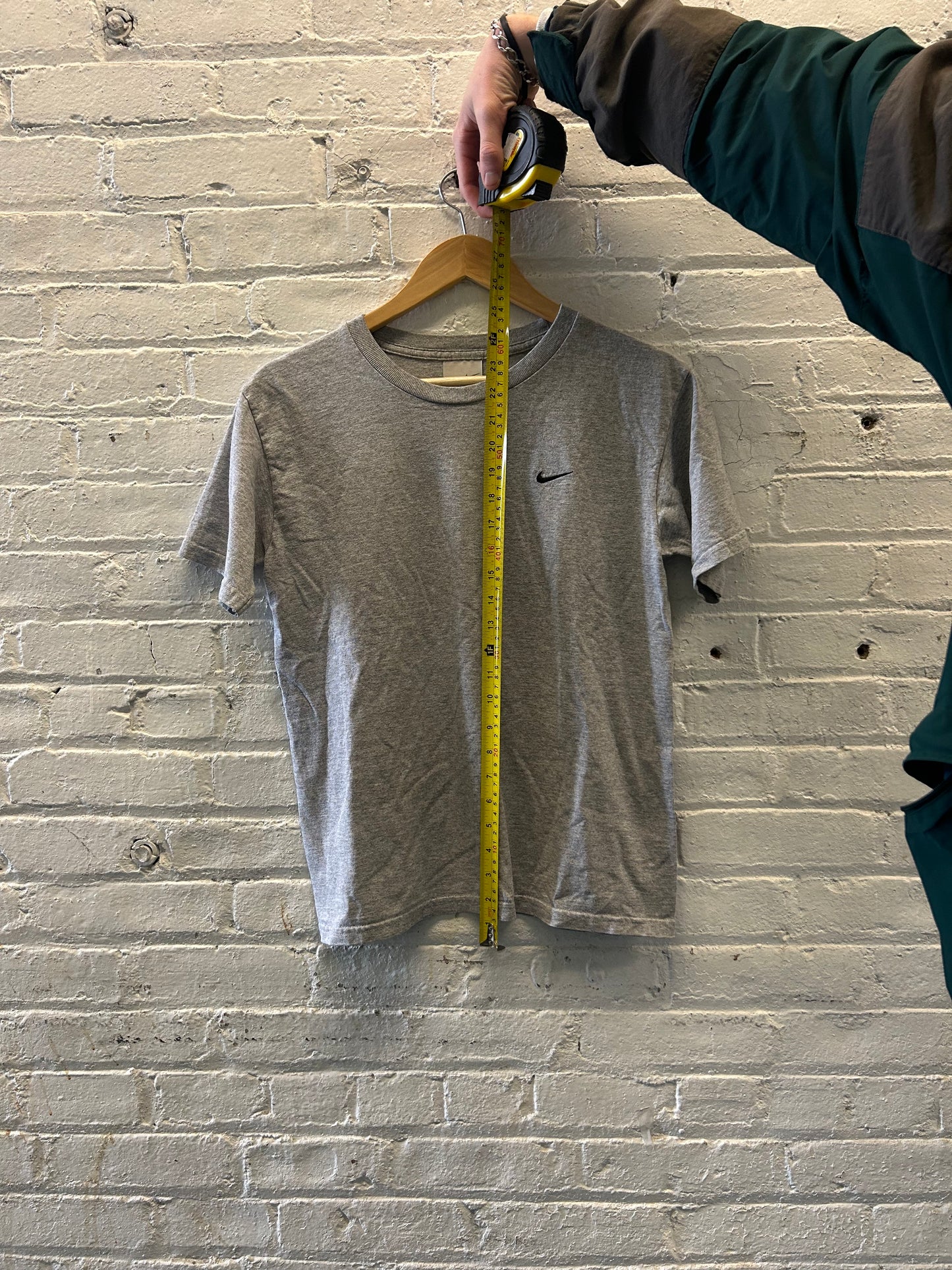 Nike Mini Swoosh Gray Shirt - Medium