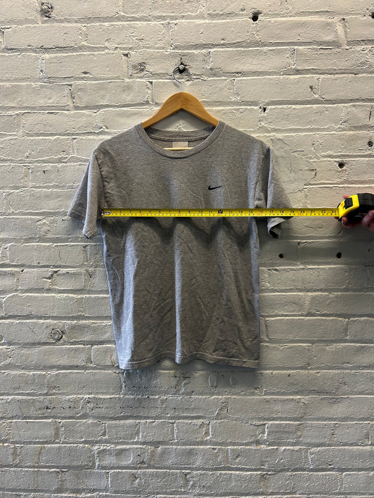 Nike Mini Swoosh Gray Shirt - Medium