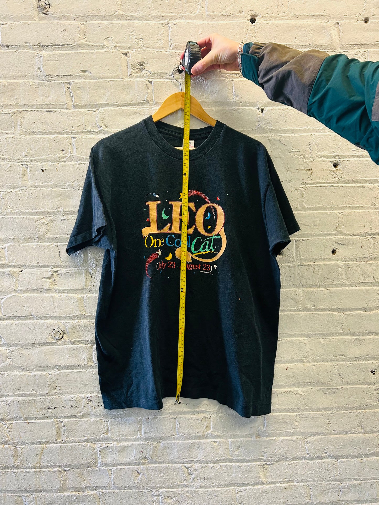 Leo Zodiac Black Tee - XL