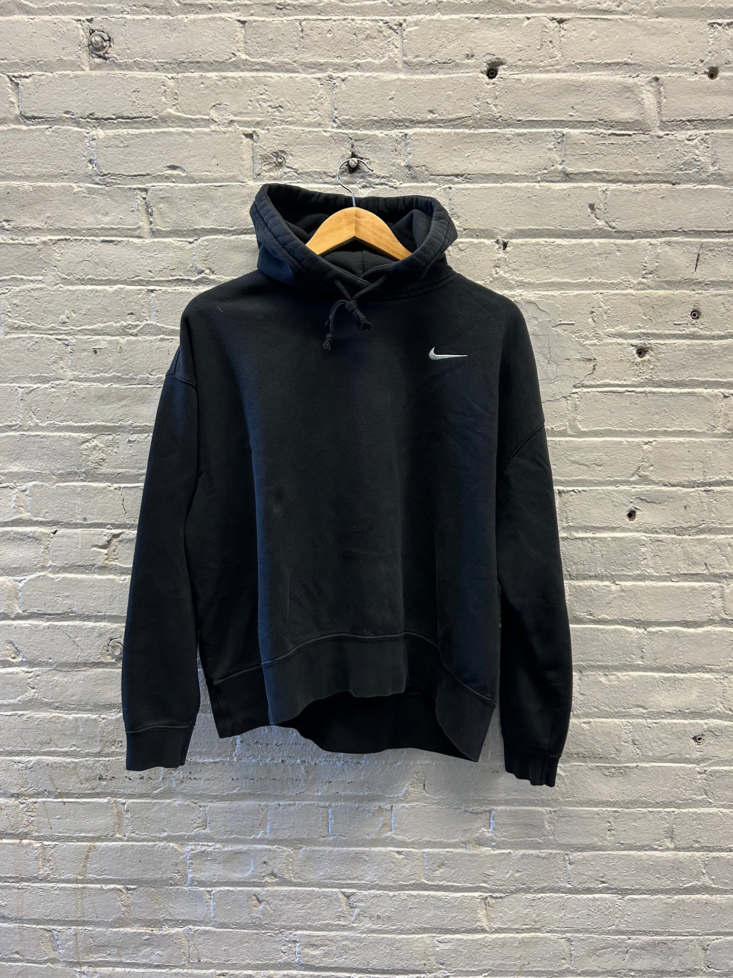 Nike Mini Swoosh Black Hoodie - Medium